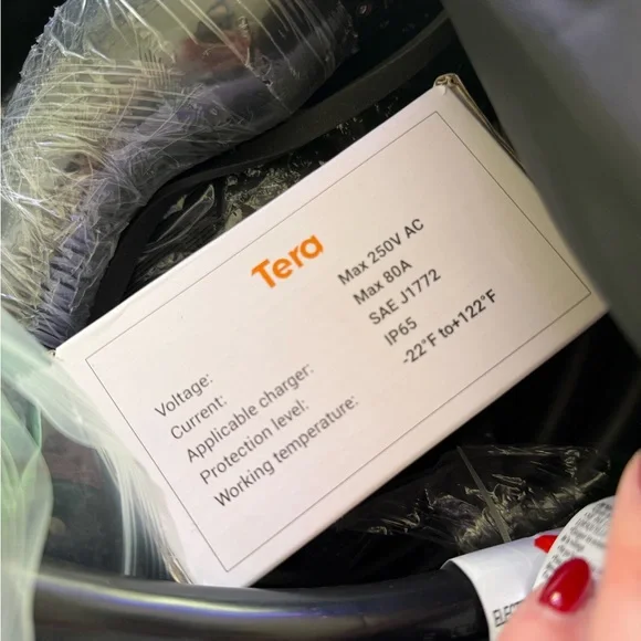 Tera EV Charger Lvl 2 J1772: 32A 240V ETL Certified Dual Use Portable & Wall - Picture 12 of 15